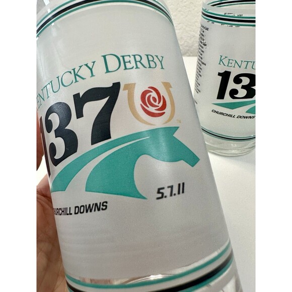 137th Kentucky Derby Collector Glass Churchill Downs 5.7.11 Souvenir Mint Julep - Picture 4 of 11